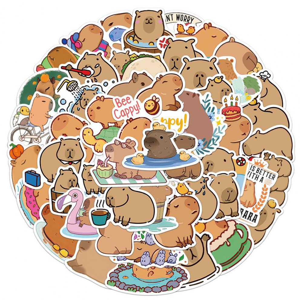 Capybara 50pc Sticker Set